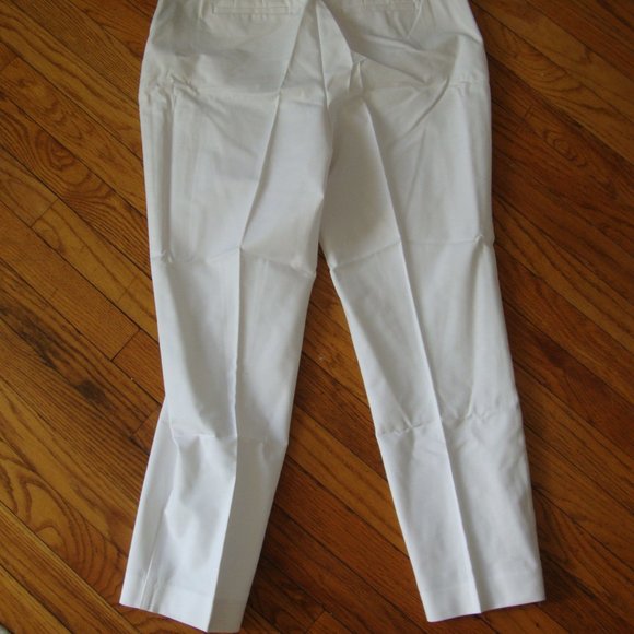 Dana Buchman White Ankle Pants Size 12 NWT - Picture 3 of 8